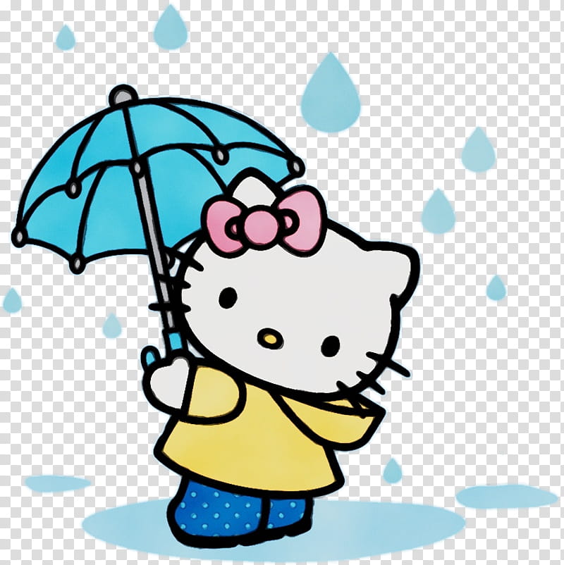 Hello Kitty, Watercolor, Paint, Wet Ink, Coloring Book, Drawing, Line Art, Sanrio transparent background PNG clipart