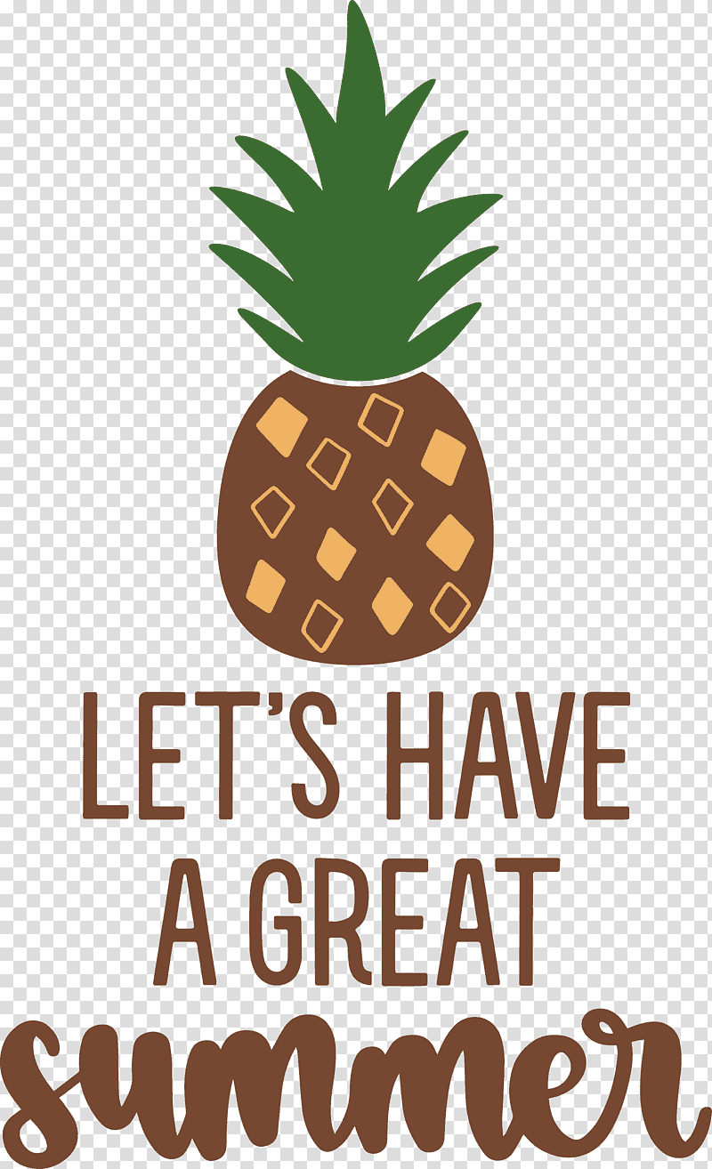 Great Summer Happy Summer Summer, Summer
, Logo, Pineapple, Fruit, Tree, Meter transparent background PNG clipart