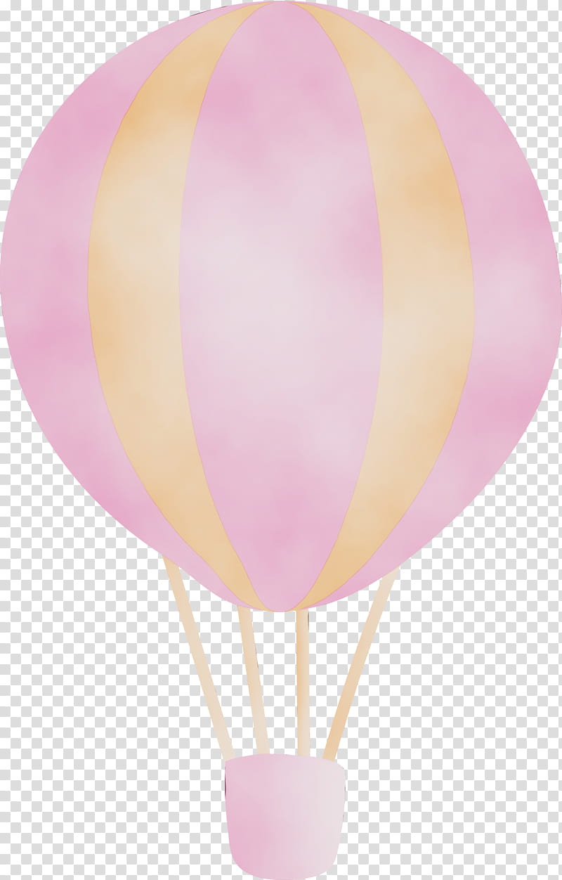 Hot air balloon, World Tourism Day, Travel, Watercolor, Paint, Wet Ink, Lighting, Pink M transparent background PNG clipart