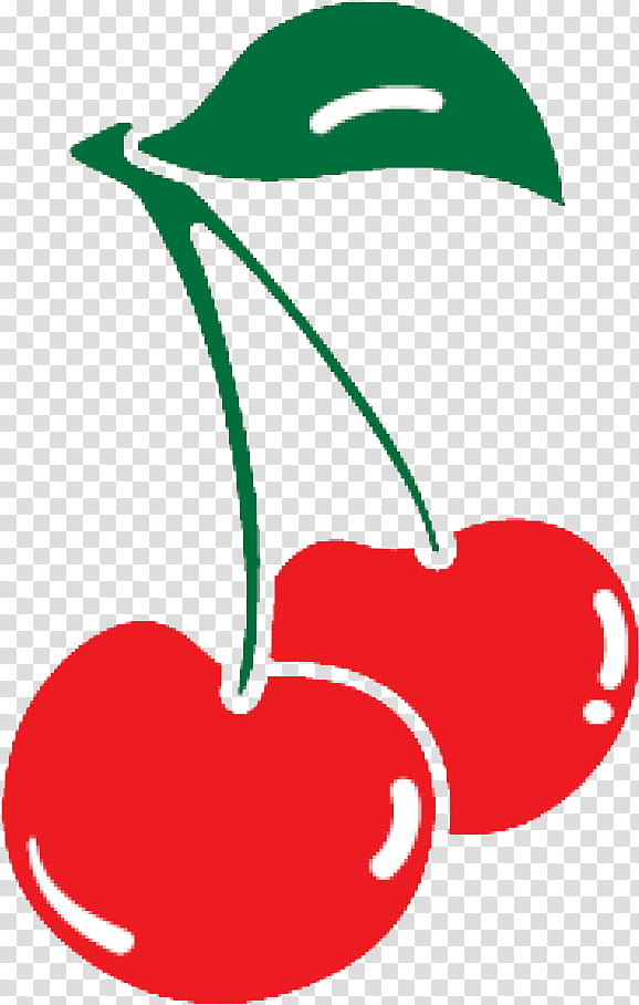 red cherry plant lip drupe, Line Art, Fruit, Logo transparent background PNG clipart