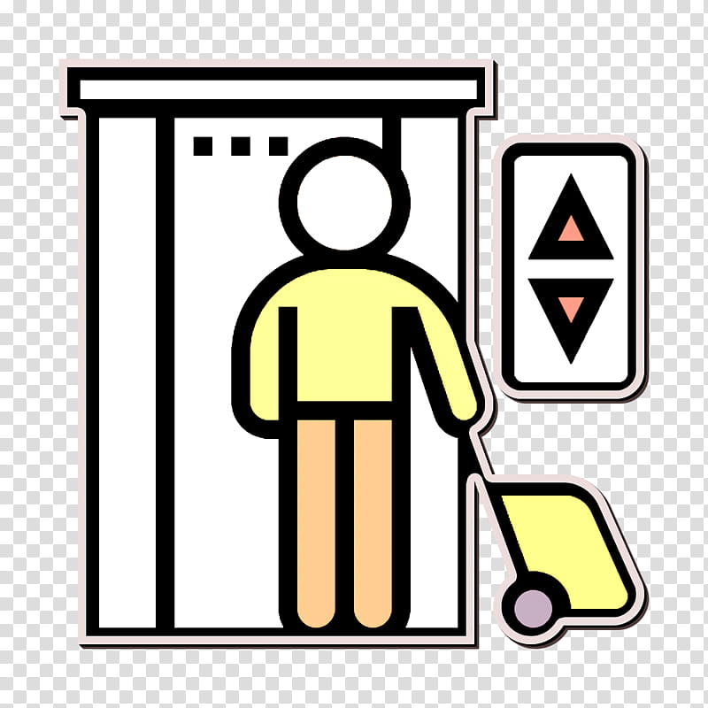 Elevator icon button logo symbol concept Vector Image