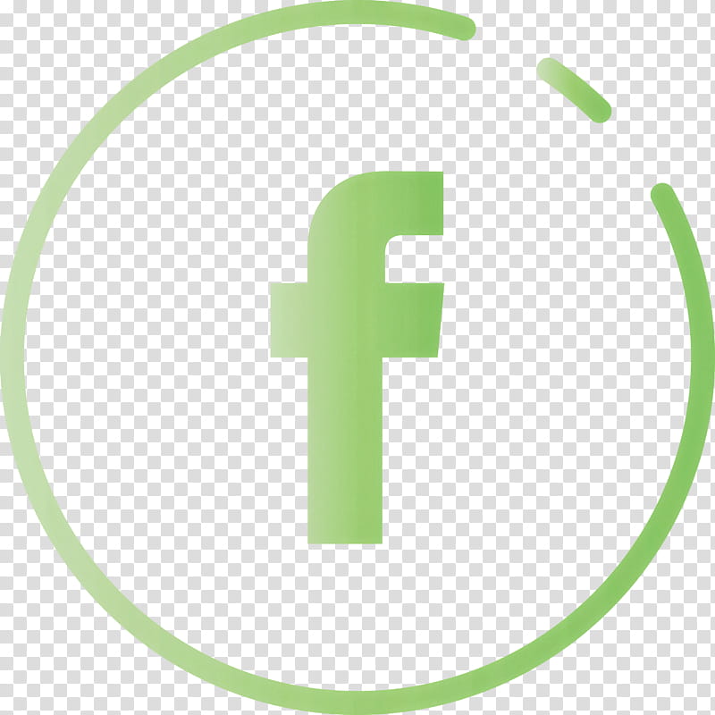 Facebook Round Logo, Green, Number, Line, Meter transparent background PNG clipart