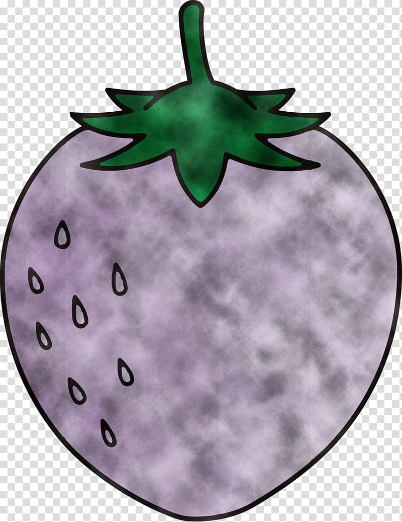 strawberry, Green, Leaf, Purple, Plant, Fruit, Tree, Symbol transparent background PNG clipart