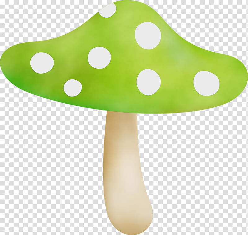 Polka dot, Mushroom, Watercolor, Paint, Wet Ink, Green transparent background PNG clipart