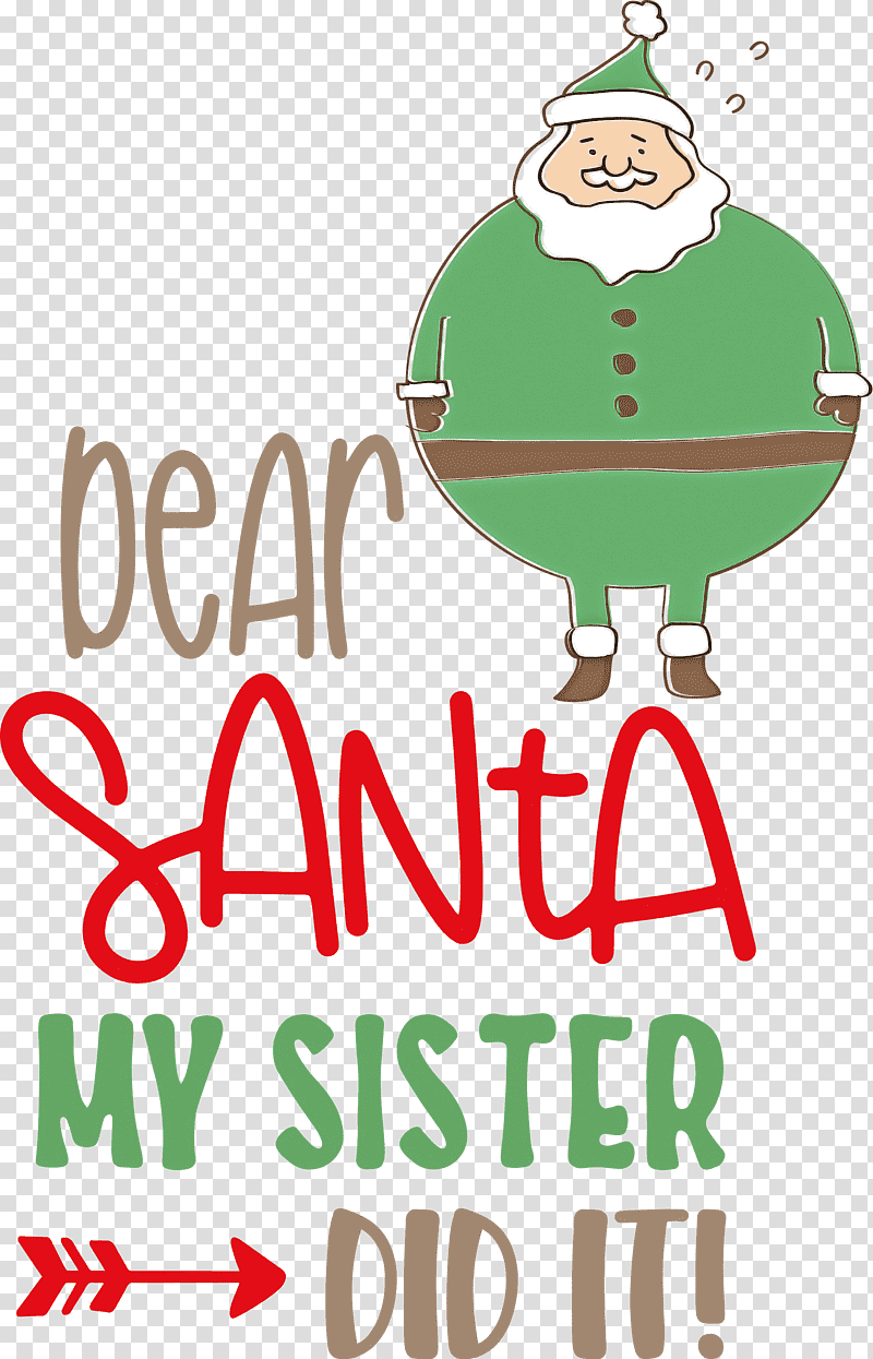 Dear Santa Christmas Santa, Christmas , Christmas Day, Christmas Ornament, Christmas Tree, Logo, Holiday transparent background PNG clipart