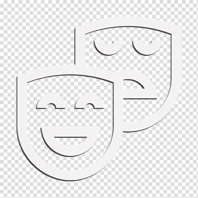 University icon Mask icon Theater icon, Logo, Facial Hair, Black And White
, Emblem, Character, Meter transparent background PNG clipart