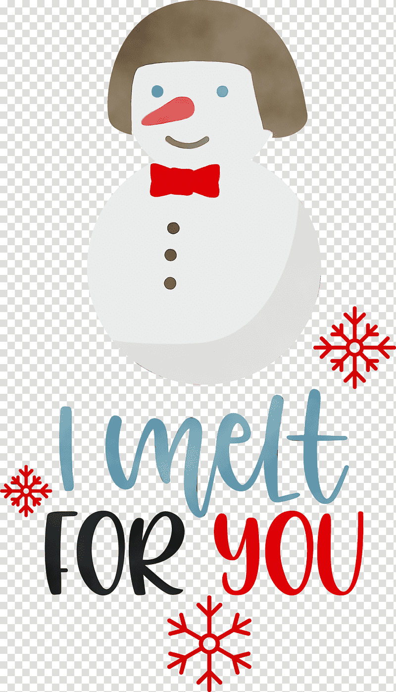 Christmas Day, I Melt For You, Winter
, Watercolor, Paint, Wet Ink, Snowman transparent background PNG clipart