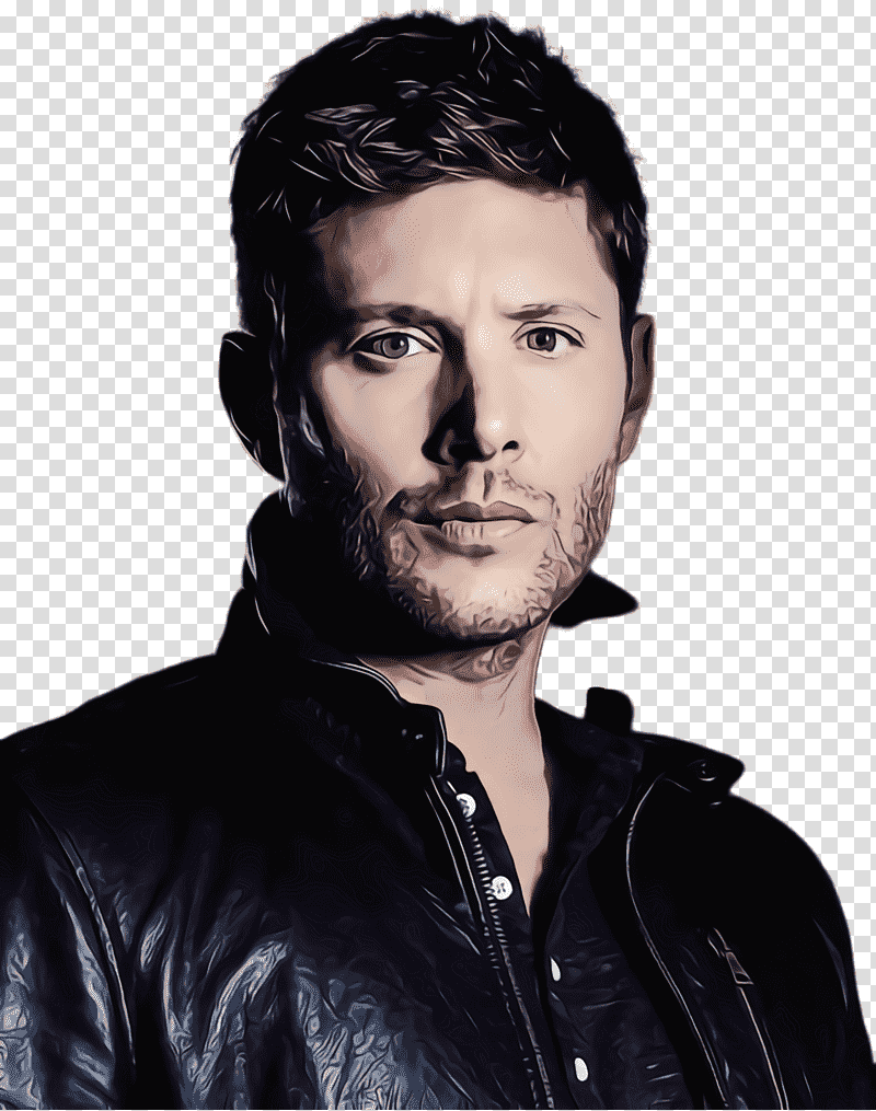 Jensen Ackles Supernatural Dean Winchester Sam Winchester Castiel, Watercolor, Paint, Wet Ink, Television, Television Show, Actor transparent background PNG clipart