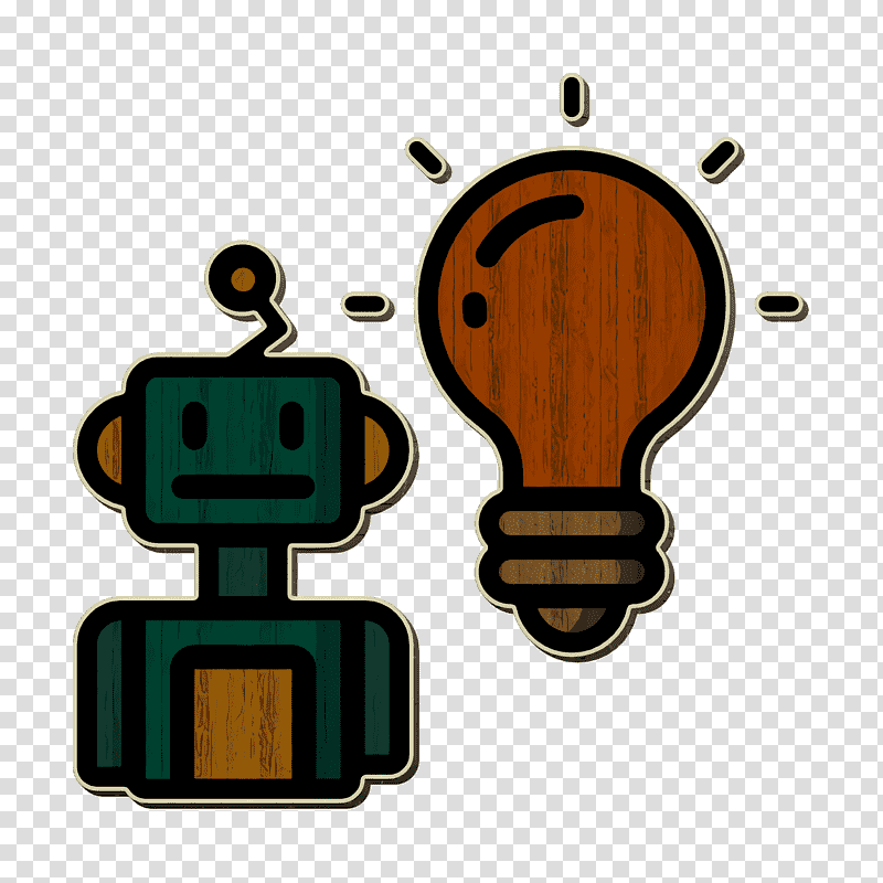 Artificial Intelligence icon Robot icon, Incandescent Light Bulb, Brightness, Solar Light, Electric Light, Amazoncom transparent background PNG clipart