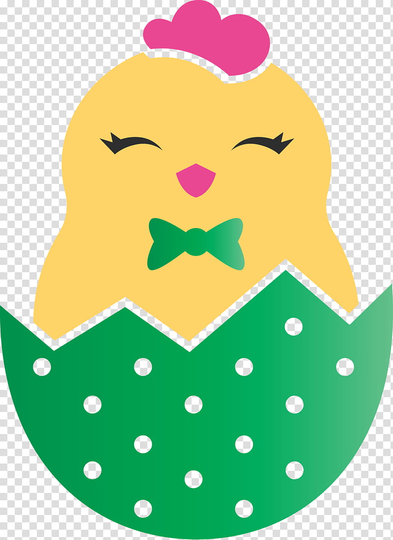 chick in eggshell easter day adorable chick, Polka Dot, Smile transparent background PNG clipart