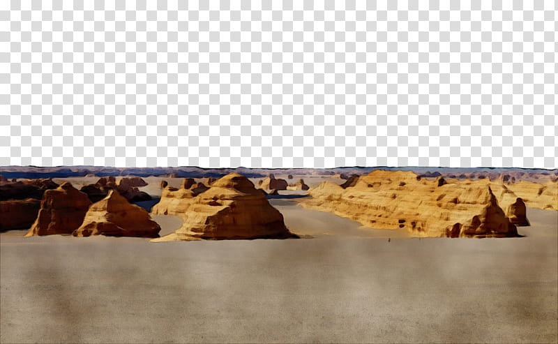 desert ecoregion soil sand rock, Watercolor, Paint, Wet Ink transparent background PNG clipart