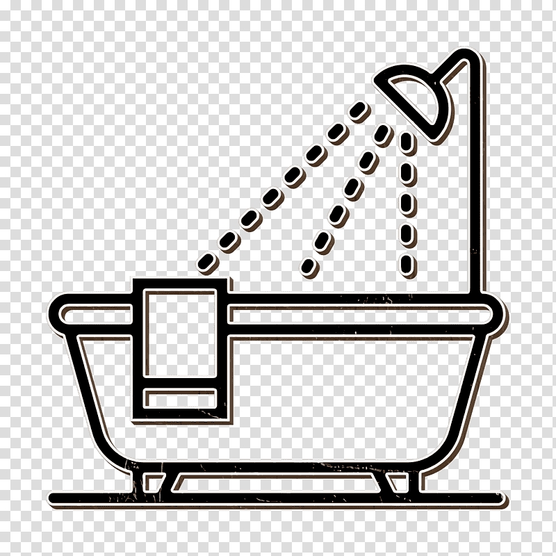 Household Set icon Bathroom icon Bathtub icon, Cleaning, Bidet transparent background PNG clipart