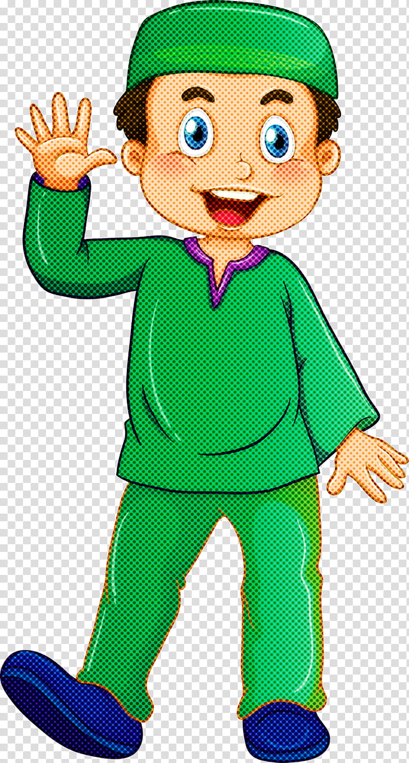 child waving hello clipart