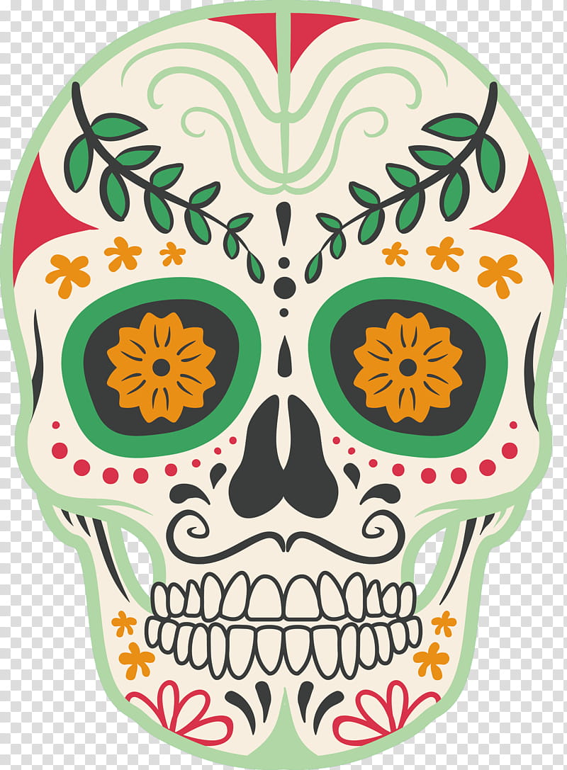 Mexico Element, Day Of The Dead, Calavera, La Calavera Catrina, Skull Art, Calaca, Mexican Cuisine, Skull Mexican Makeup transparent background PNG clipart