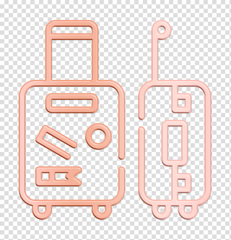 Travel icon Suitcase icon, Line, Auto Part transparent background PNG clipart