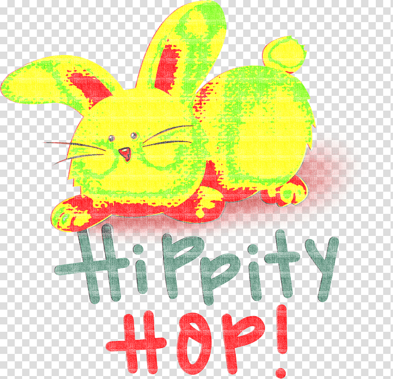Happy Easter Hippity Hop, Easter Bunny, Logo, Green, Meter, Fruit, Science transparent background PNG clipart
