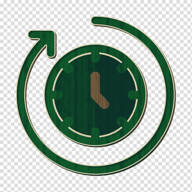 Clock icon History icon Time management icon, Logo, Symbol, Circle, Green, Mathematics, Precalculus transparent background PNG clipart