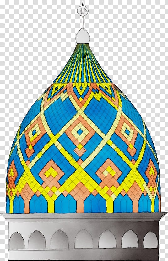 Islamic architecture, Watercolor, Paint, Wet Ink, Dome, Masjid Kubah Mas, Dome Of The Rock, Drawing transparent background PNG clipart
