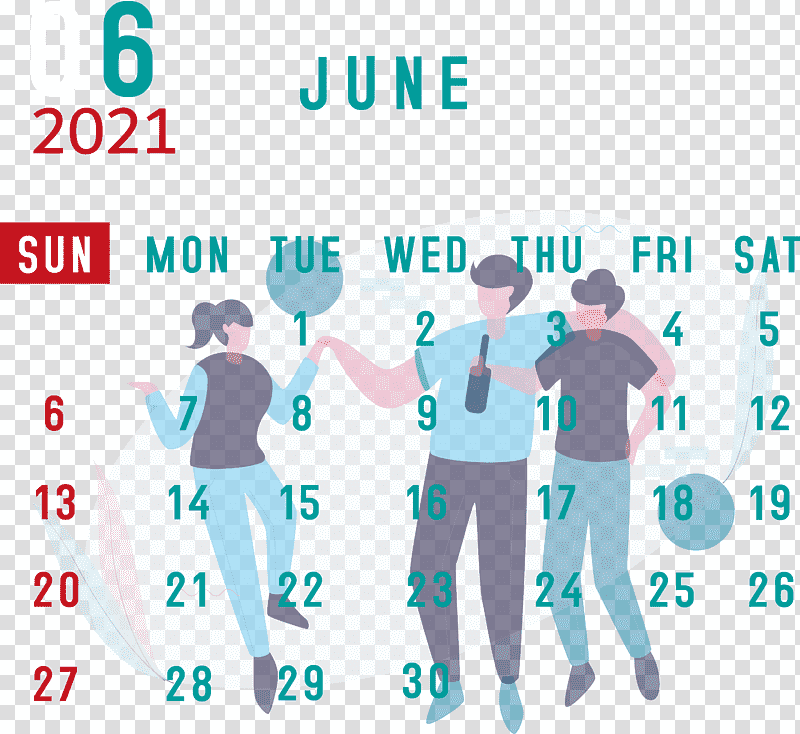 June 2021 Calendar 2021 Calendar June 2021 Printable Calendar, Calendar System, Calendar Year, Month, Calendar Date, Meter, Online Calendar transparent background PNG clipart