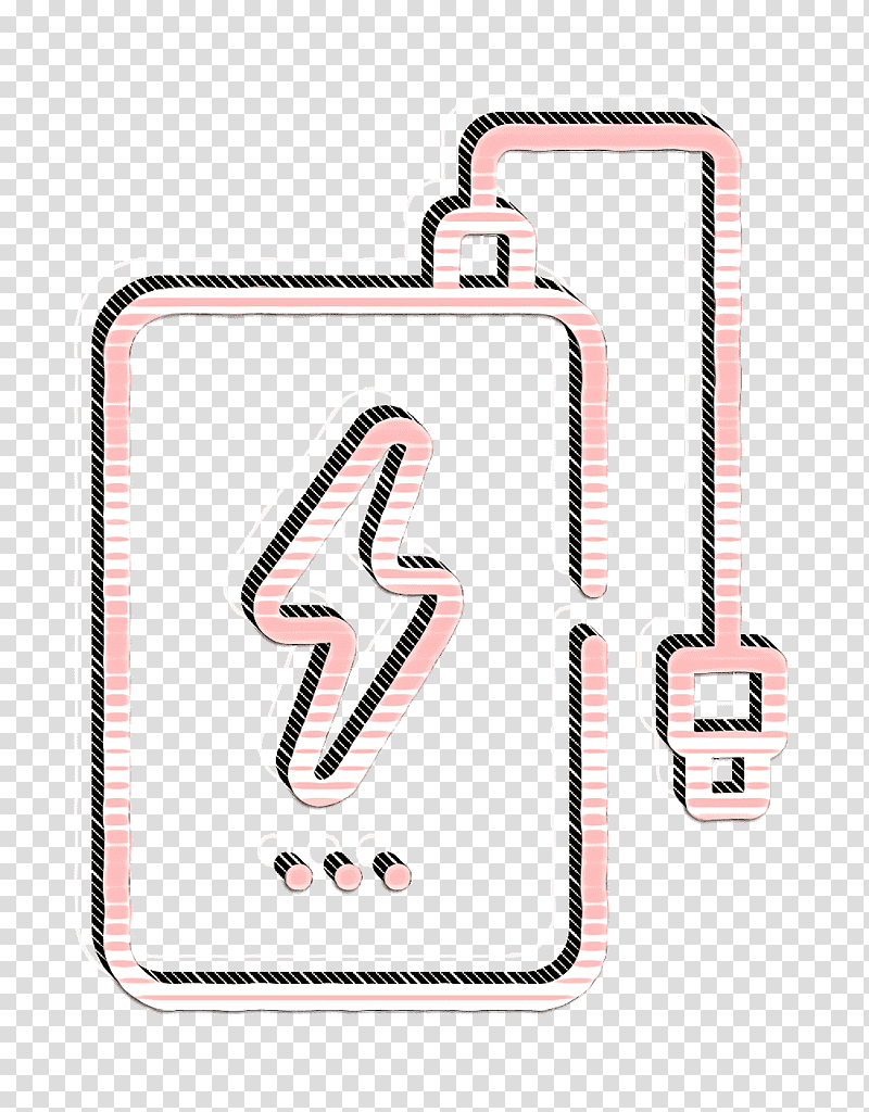 Charger icon Electronics icon Power bank icon, Line, Meter, Number, Geometry, Mathematics transparent background PNG clipart