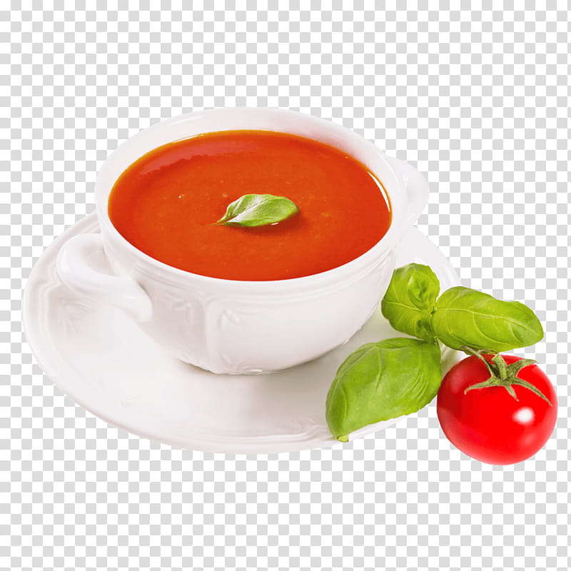 Tomato, Food, Gazpacho, Dish, Soup, Vegetable Juice, Ingredient, Basil transparent background PNG clipart