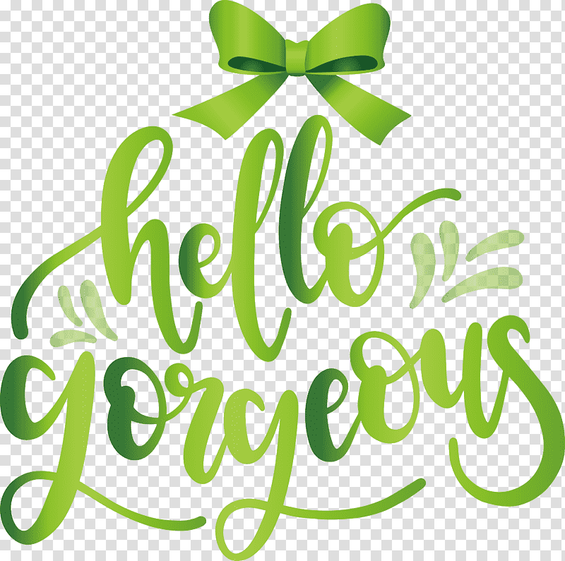 Fashion Hello Gorgeous, Plant Stem, Leaf, Logo, Flower, Green, Symbol transparent background PNG clipart