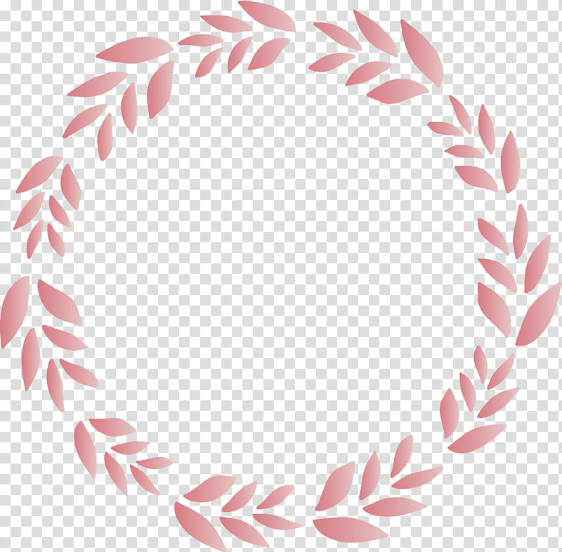 Spring frame flower frame floral frame, Leaf Frame, Pink, Circle, Wreath transparent background PNG clipart