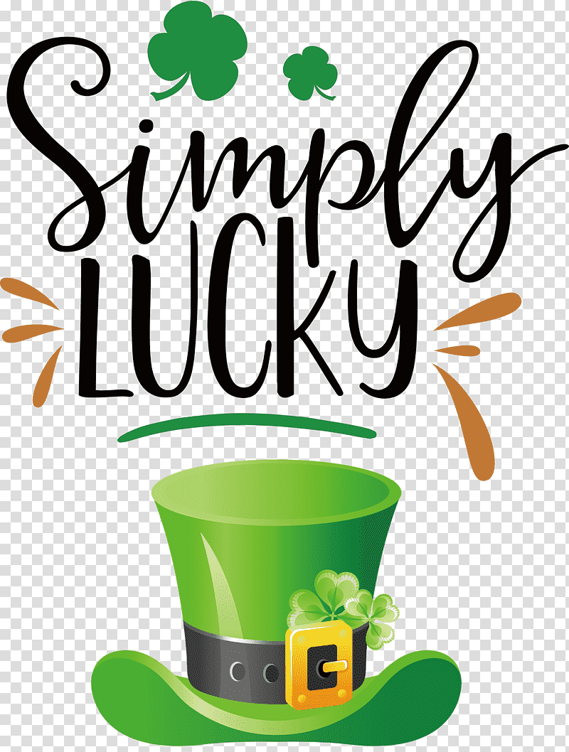 Simply Lucky Lucky St Patricks Day, Coffee Cup, Flower, Logo, Hay Flowerpot With Saucer, Meter, Tree transparent background PNG clipart