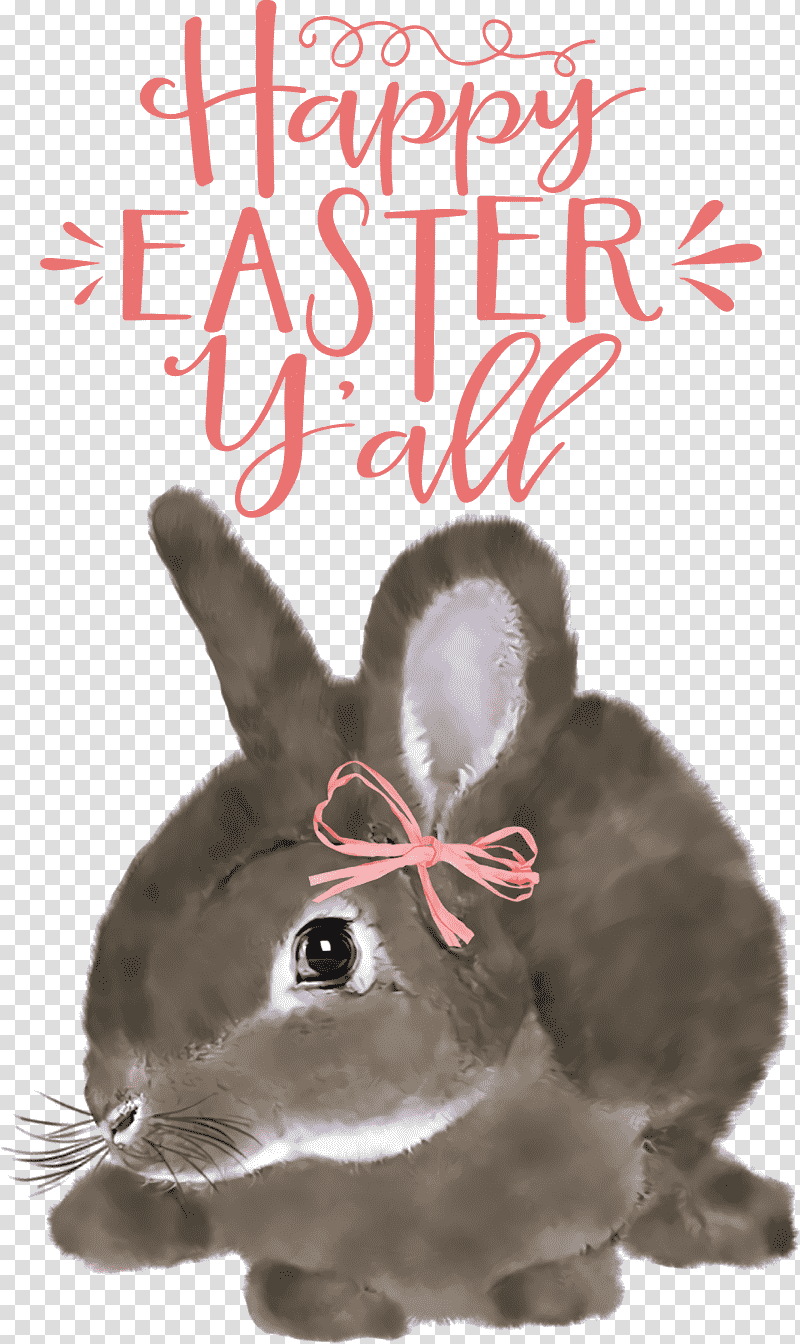 Happy Easter Easter Sunday Easter, Easter
, Hare, Snout, Reindeer, Whiskers, Meter transparent background PNG clipart