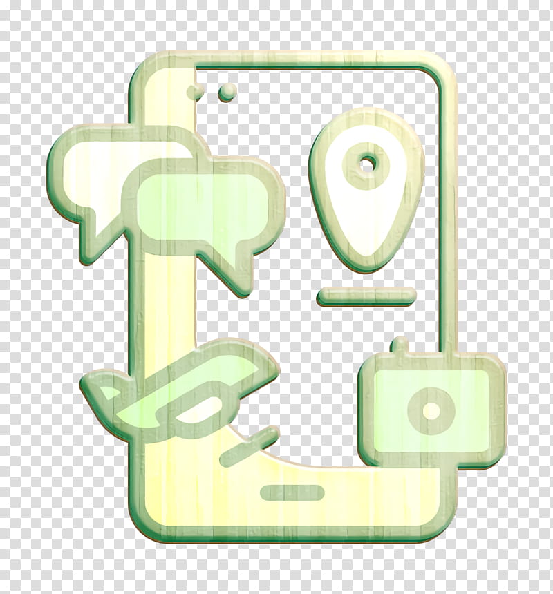 Smartphone icon Telephone call icon Travel icon, Green, Text, Symbol, Technology, Number, Square transparent background PNG clipart