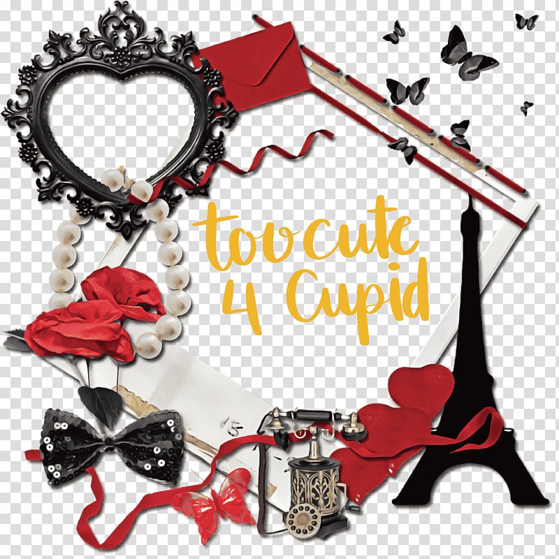 Cute Cupid Valentines Day Valentine, Quotes, Eiffel Tower, Betty Boop, Painting, Frame, Cartoon transparent background PNG clipart