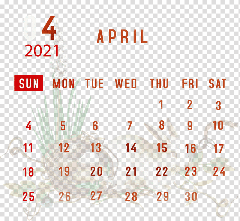 April 2021 Printable Calendar April 2021 Calendar 2021 Calendar, Line, Meter, Orange Sa, Mathematics, Geometry transparent background PNG clipart