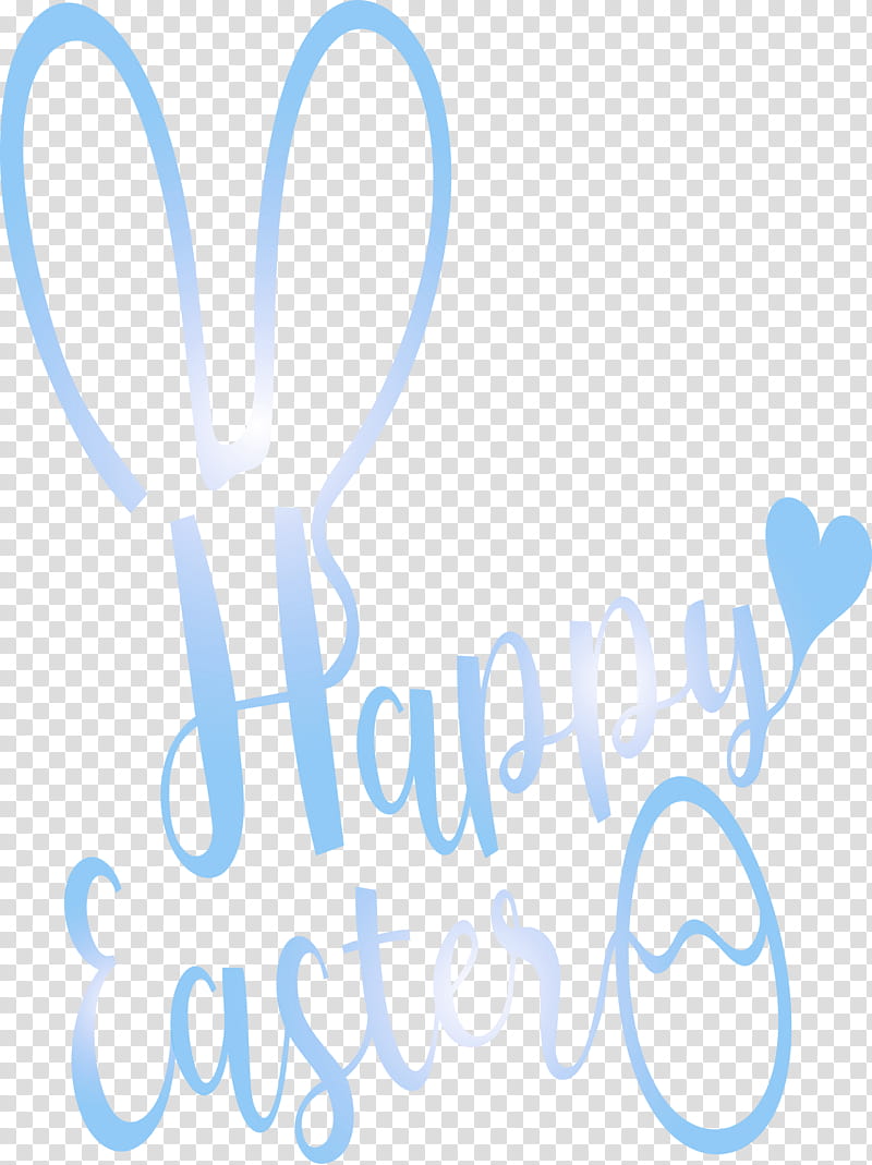 Happy easter with bunny ears, Text, Line, Logo transparent background PNG clipart