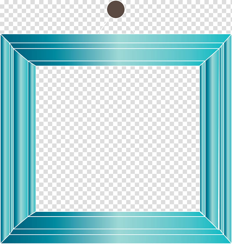 frame frame hanging frame, Frame, Frame, Hanging Frame, Angle, Line, Area, Turquoise transparent background PNG clipart