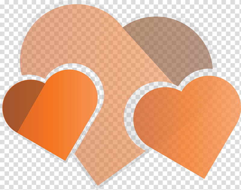 heart, Orange, Love, Material Property, Peach transparent background PNG clipart