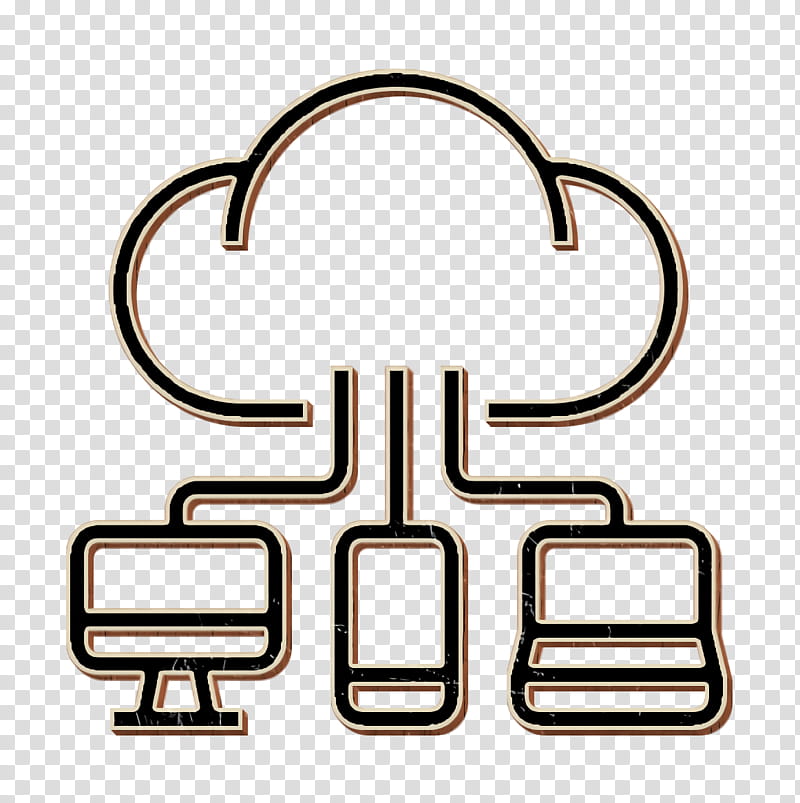 Technologies Disruption icon Cloud icon, Text, Line, Line Art, Symbol transparent background PNG clipart