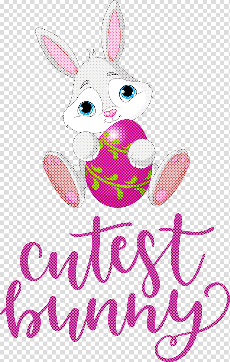 Cutest Bunny Happy Easter Easter Day, Rabbit, Easter Bunny, Lilac M, Meter, Line, Geometry transparent background PNG clipart