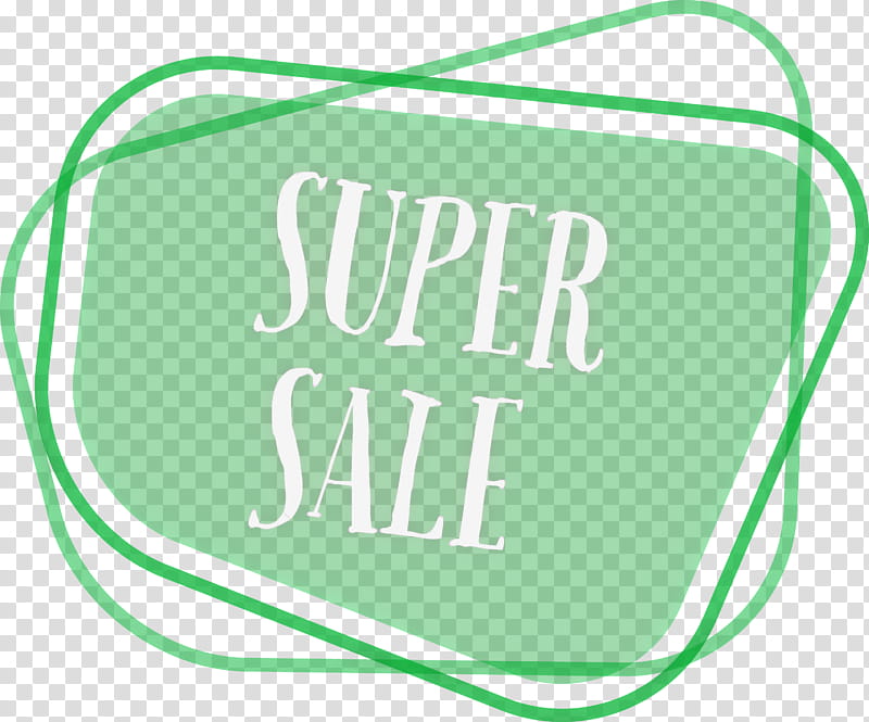 Super Sale Tag Super Sale Label Super Sale Sticker, Logo, Green, Meter, Line, Area transparent background PNG clipart