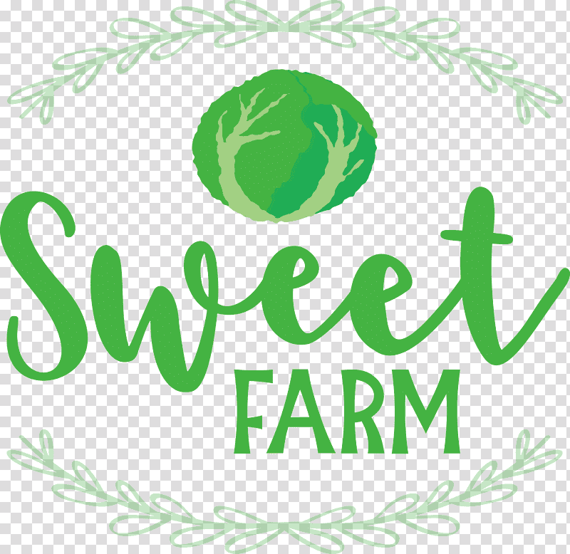Sweet Farm, Logo, Meter, Leaf, Tree, Flower, Fruit transparent background PNG clipart