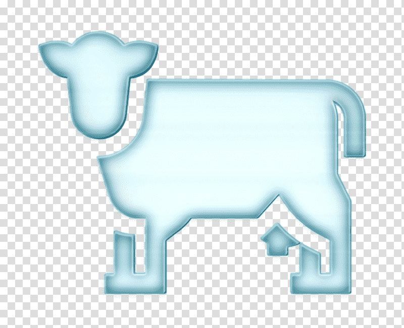 Cow icon Farming and Gardening icon Animal kingdom icon, Logo, Meter, Science, Biology transparent background PNG clipart