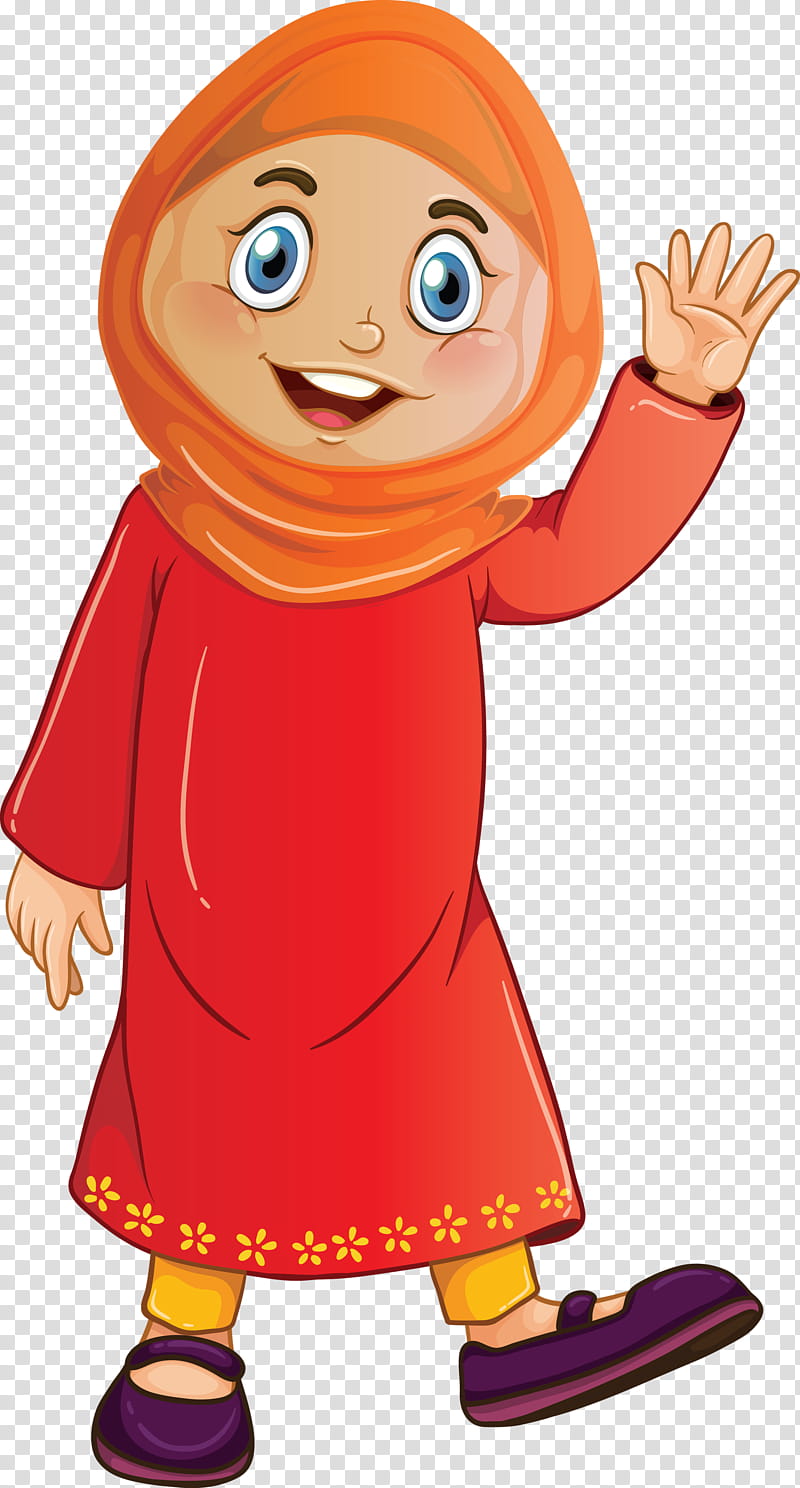 Muslim People, Cartoon, Finger, Gesture transparent background PNG clipart