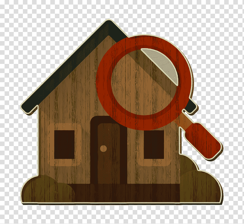 Real Estate icon Search icon, M083vt, Wood, Property transparent background PNG clipart
