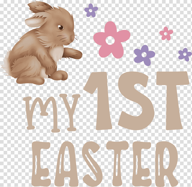 My 1st Easter easter bunny easter day, Logo, Hare, Meter transparent background PNG clipart