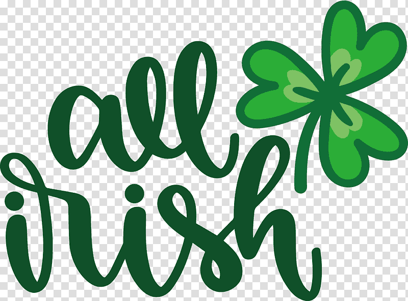 All Irish Irish St Patrick’s Day, Saint Patricks Day, Fourleaf Clover, Holiday, Flower, Luck transparent background PNG clipart
