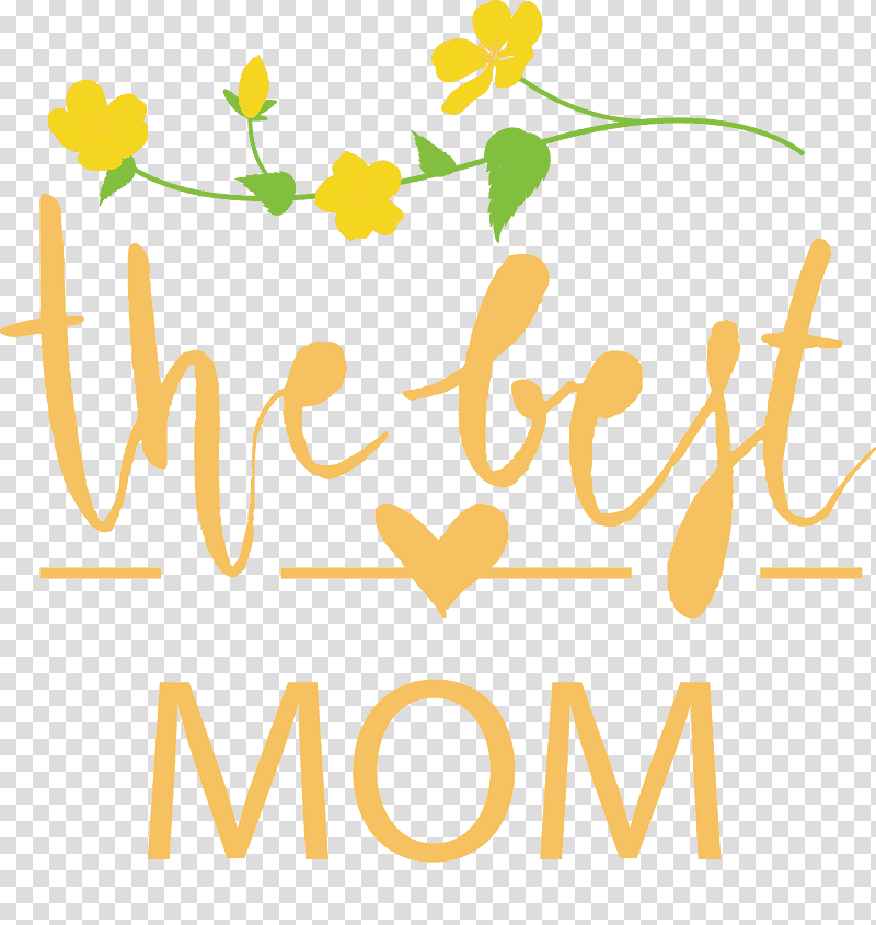 Mothers Day Super Mom Best Mom, Love Mom, Floral Design, Plant Stem, Logo, Petal, Yellow transparent background PNG clipart