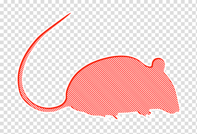 Rat icon Animal Kingdom icon animals icon, Rat Silhouette Icon, Cartoon, Red, Meter, Line, Science transparent background PNG clipart