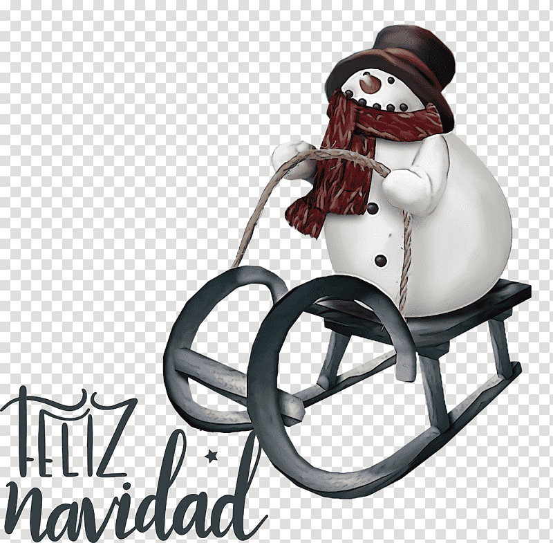 Feliz Navidad Merry Christmas, Snowman, Christmas Day, Frosty The Snowman, Skiing, Sled, Winter transparent background PNG clipart