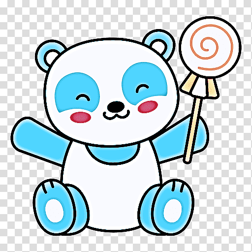 giant panda flat () animal , candy, Animal, Candy, Cartoon, Cute Panda, Text, Poster transparent background PNG clipart