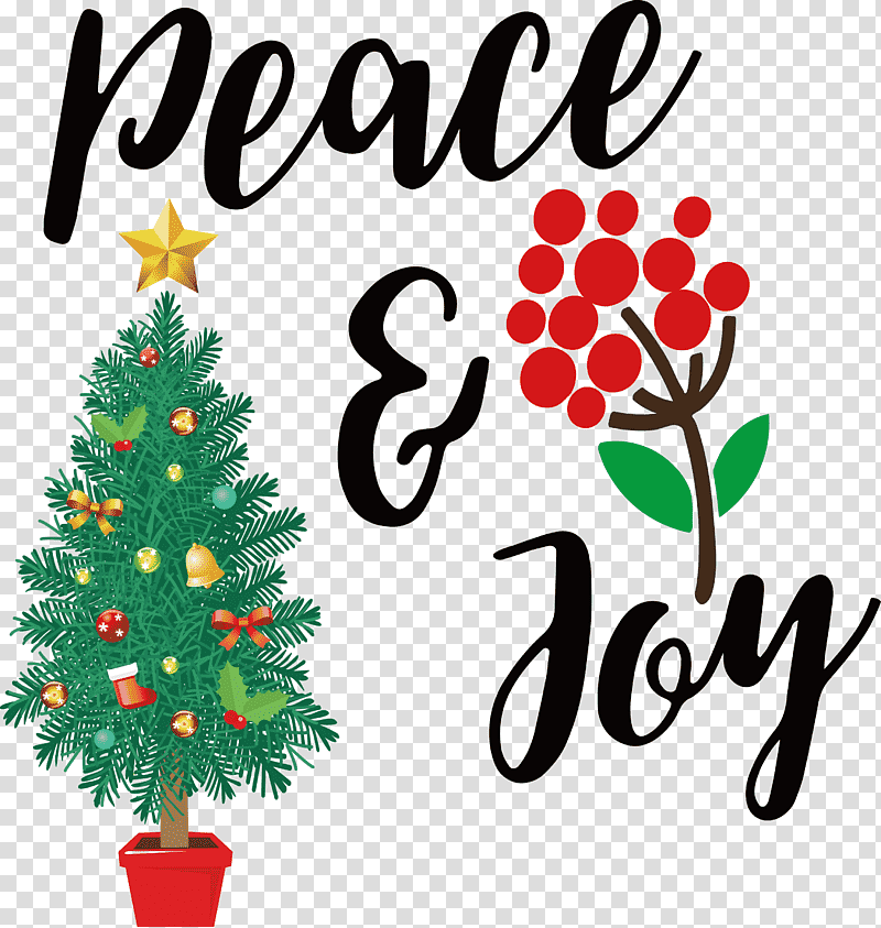 Peace and Joy, Christmas Day, Christmas Tree, Holiday, Christmas Ornament, New Year, Welcome To Our Country Christmas transparent background PNG clipart