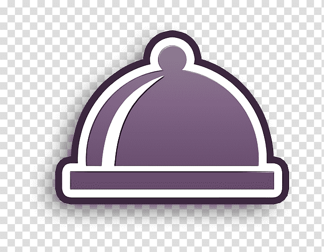 Plate icon Kitchen icon Covered plate of food icon, Lilac M, Meter, Lavender transparent background PNG clipart